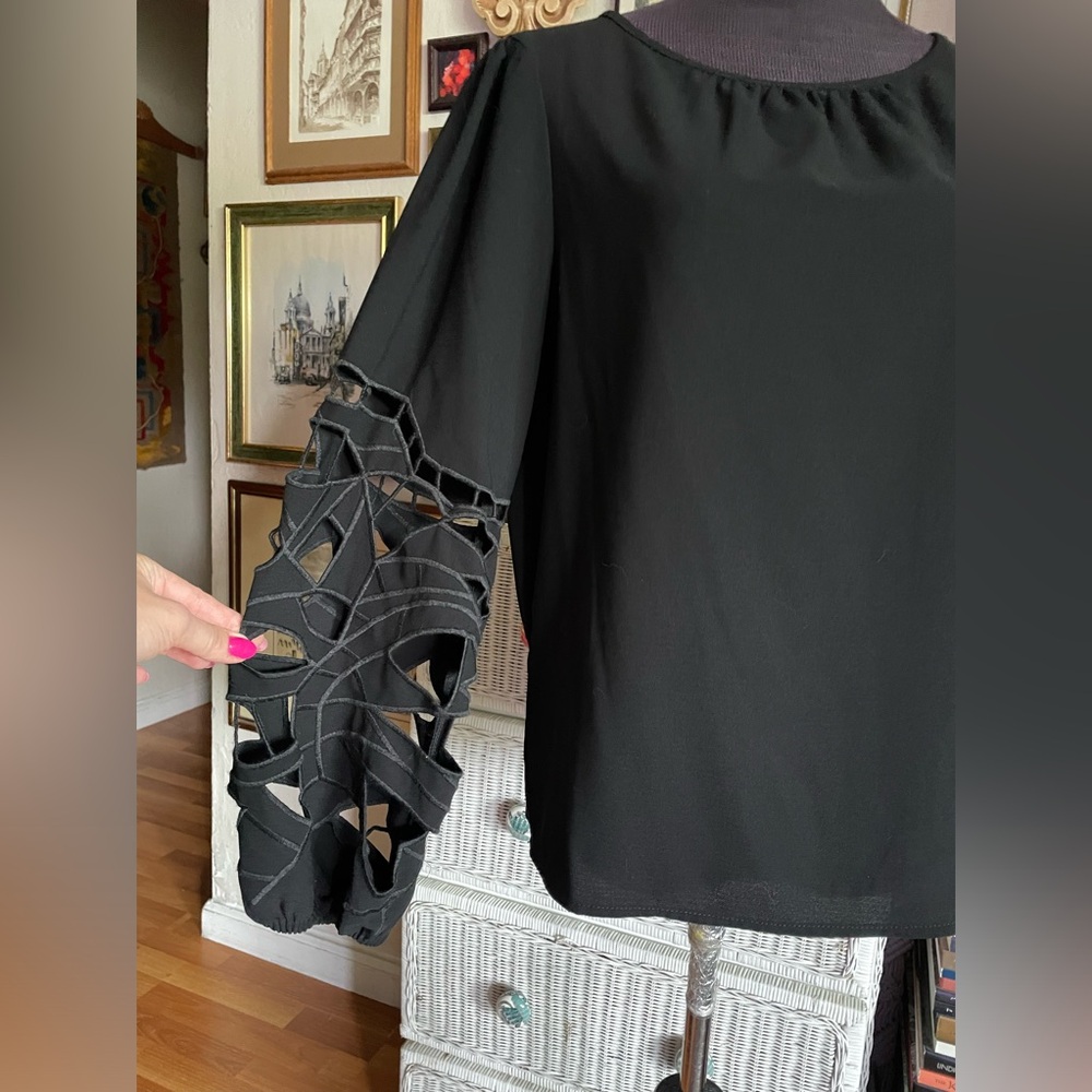 Joie long sleeve black blouse - Picture 4 of 7